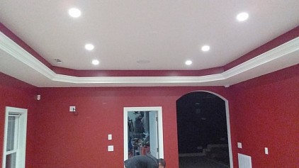 Interior ceiling and walls freshly painted in Johnson City TN painters Near me